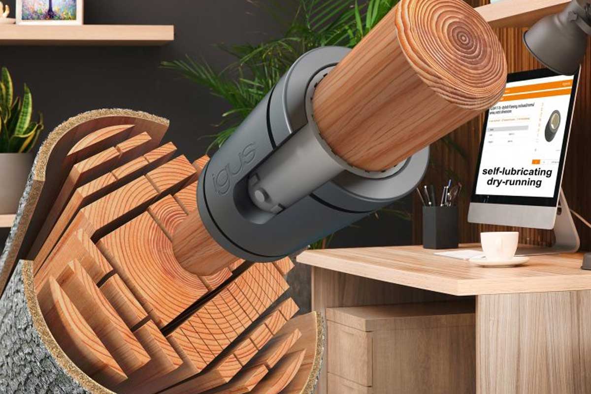 Igus Tests Plastic Bearings with Wooden Shafts